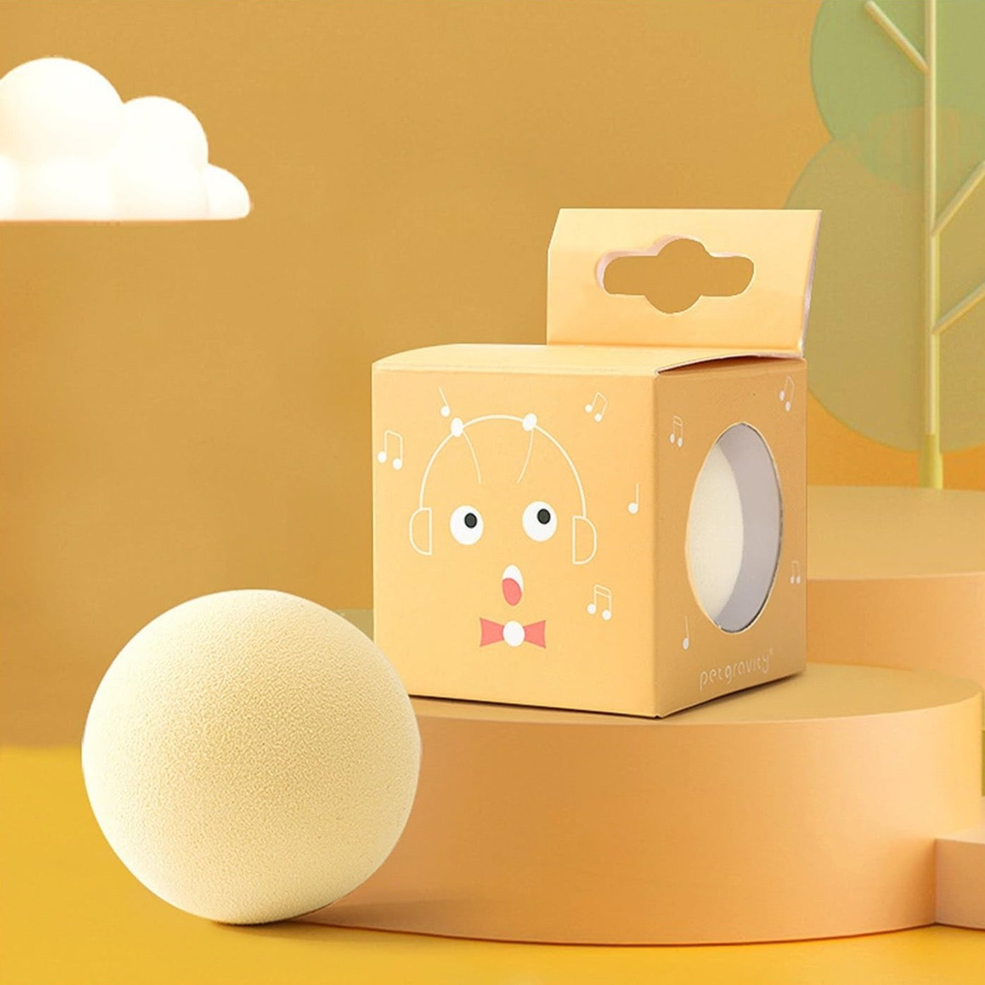 Smart Chirping Ball – Interactive Fun for Dogs & Cats