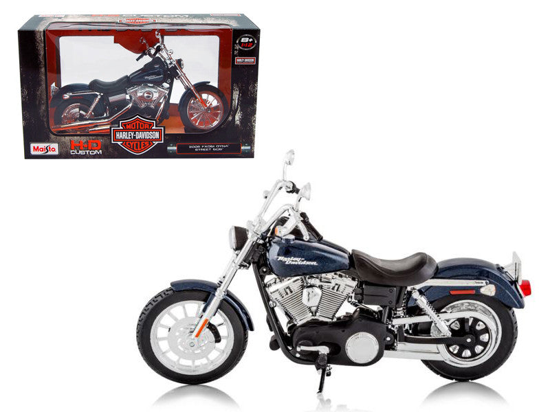 Harley Davidson 2006 FXDBI Dyna Street Bob Bike Motorcycle Model 1/12 by Maisto