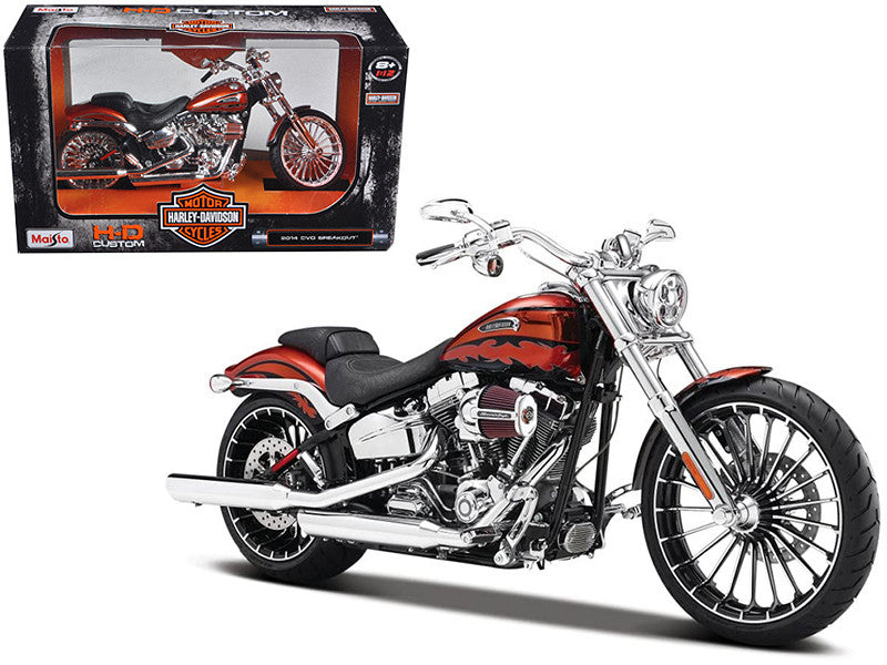 Harley Davidson 2014 CVO Breakout Orange 1/12 Diecast Motorcycle Model by Maisto
