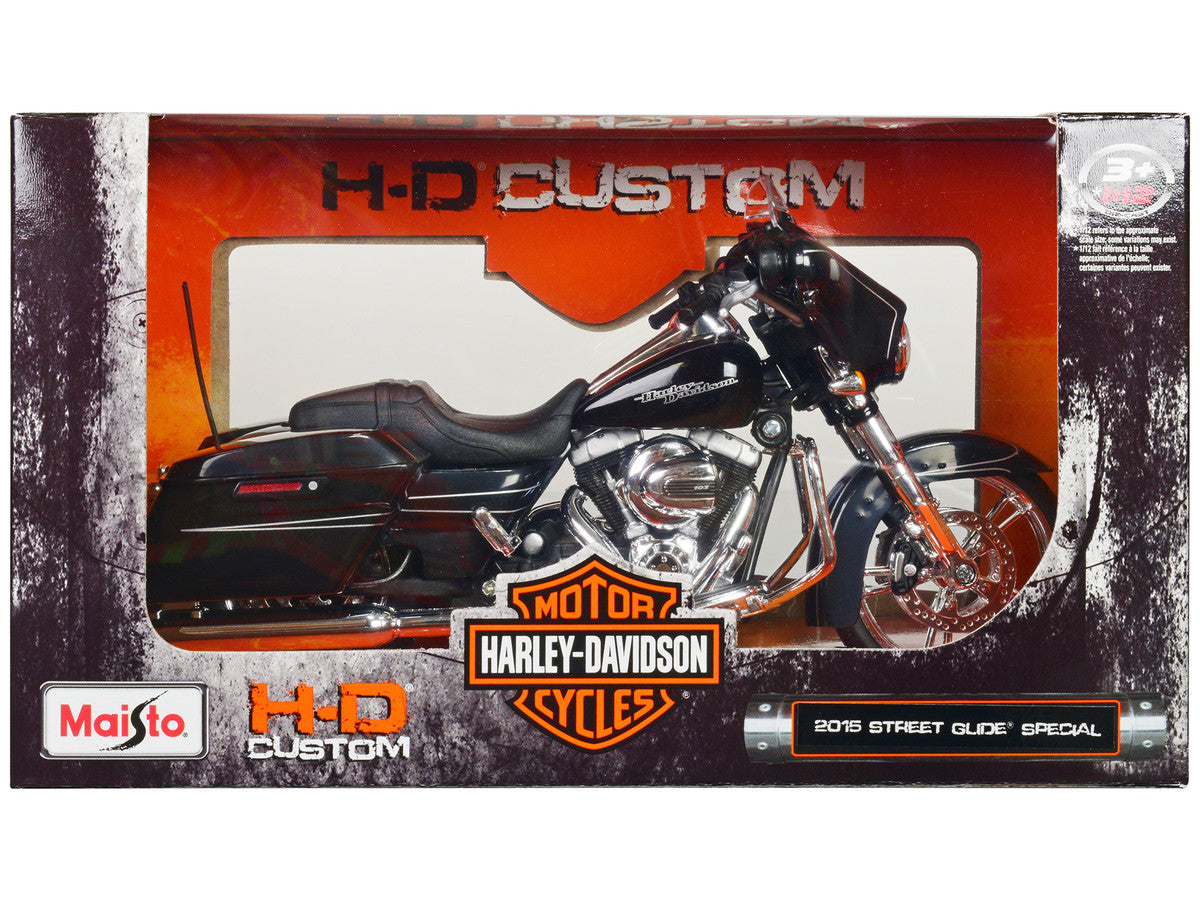 Harley-Davidson 2015 Street Glide Special Black 1/12 Diecast Motorcycle Model by Maisto