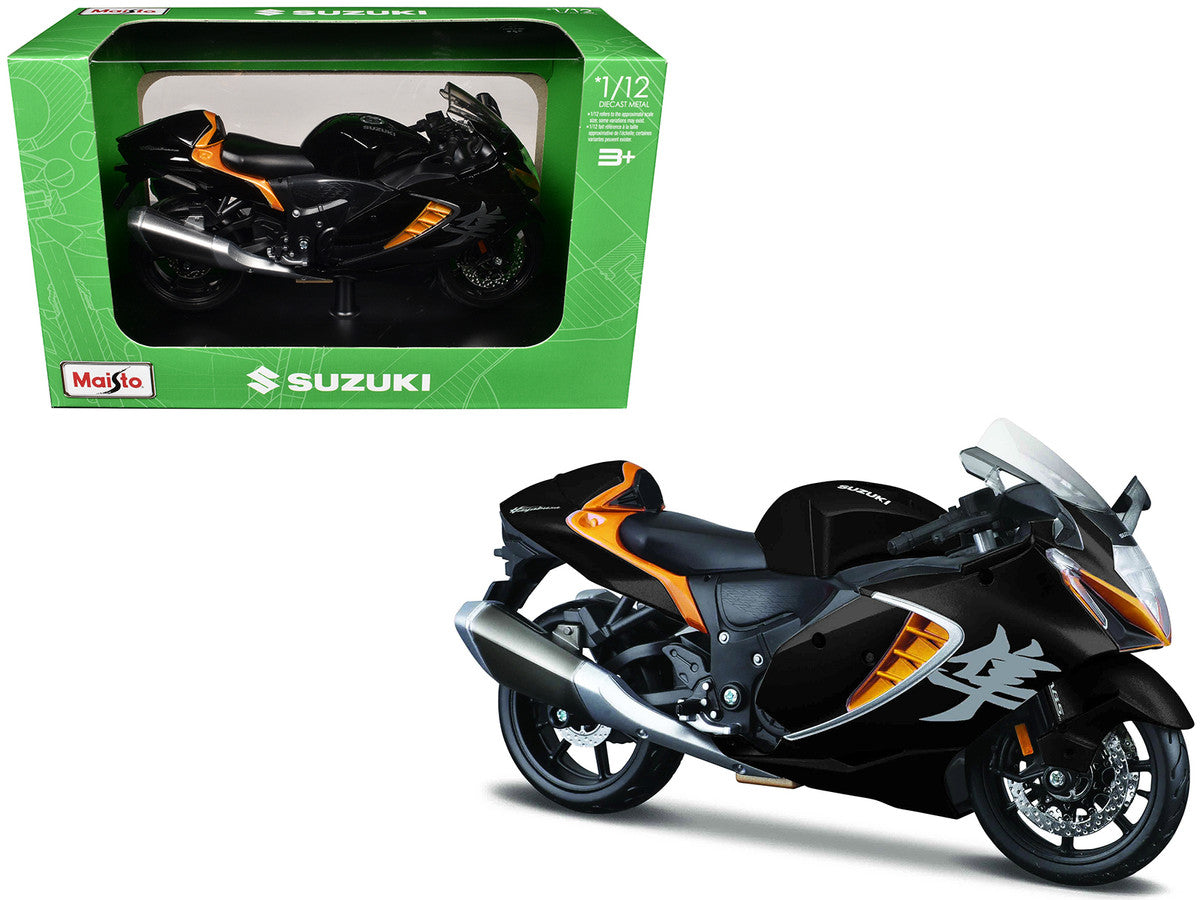 Suzuki 2022 Hayabusa Black Metallic 1/12 Diecast Motorcycle Model by Maisto