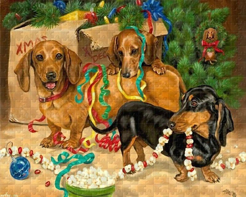 Pet Series Puzzle-Dachshund 1000 Pieces