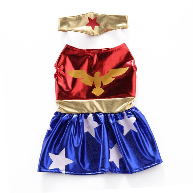 Wonder Woman Pet Costume - Stylish Dog Clothes & Accessories | Claws N Paws
