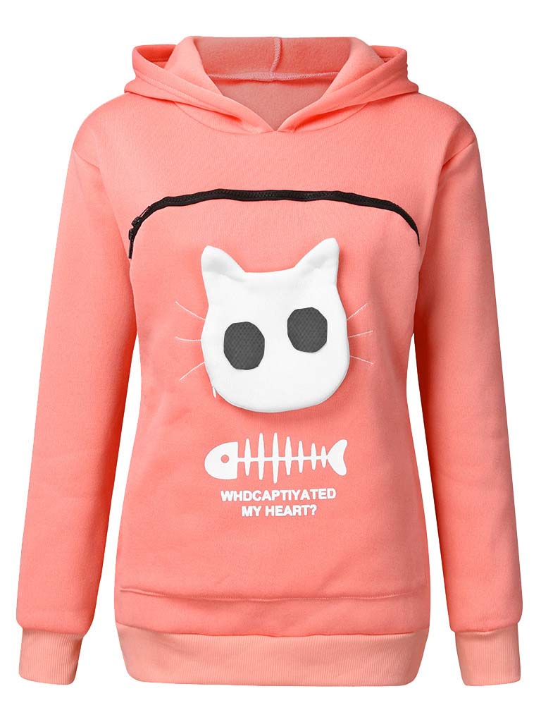 Funny Cat Lovers Hoodie Cuddle Pouch Who Captivated My Heart