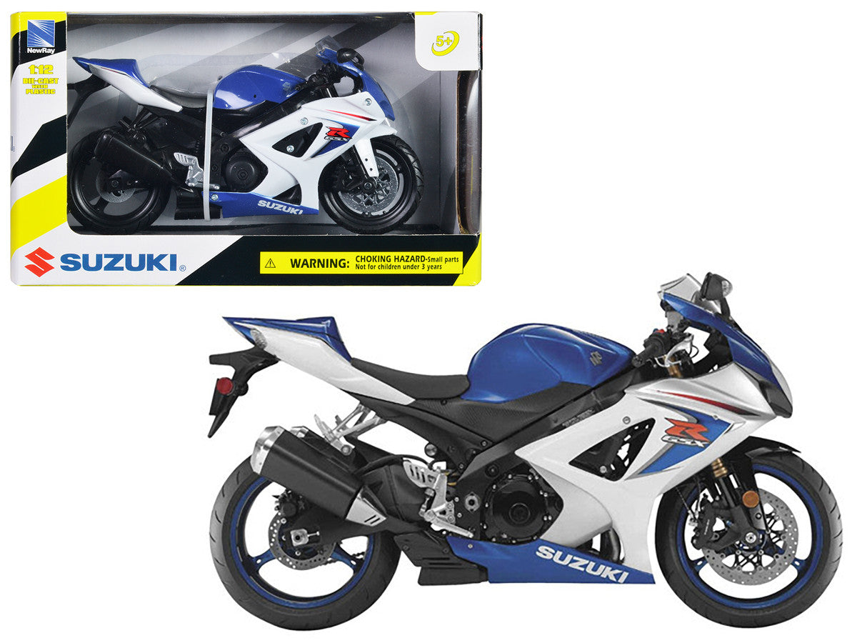 Suzuki 2008 GSX-R1000 Blue Bike Motorcycle 1/12 by New Ray