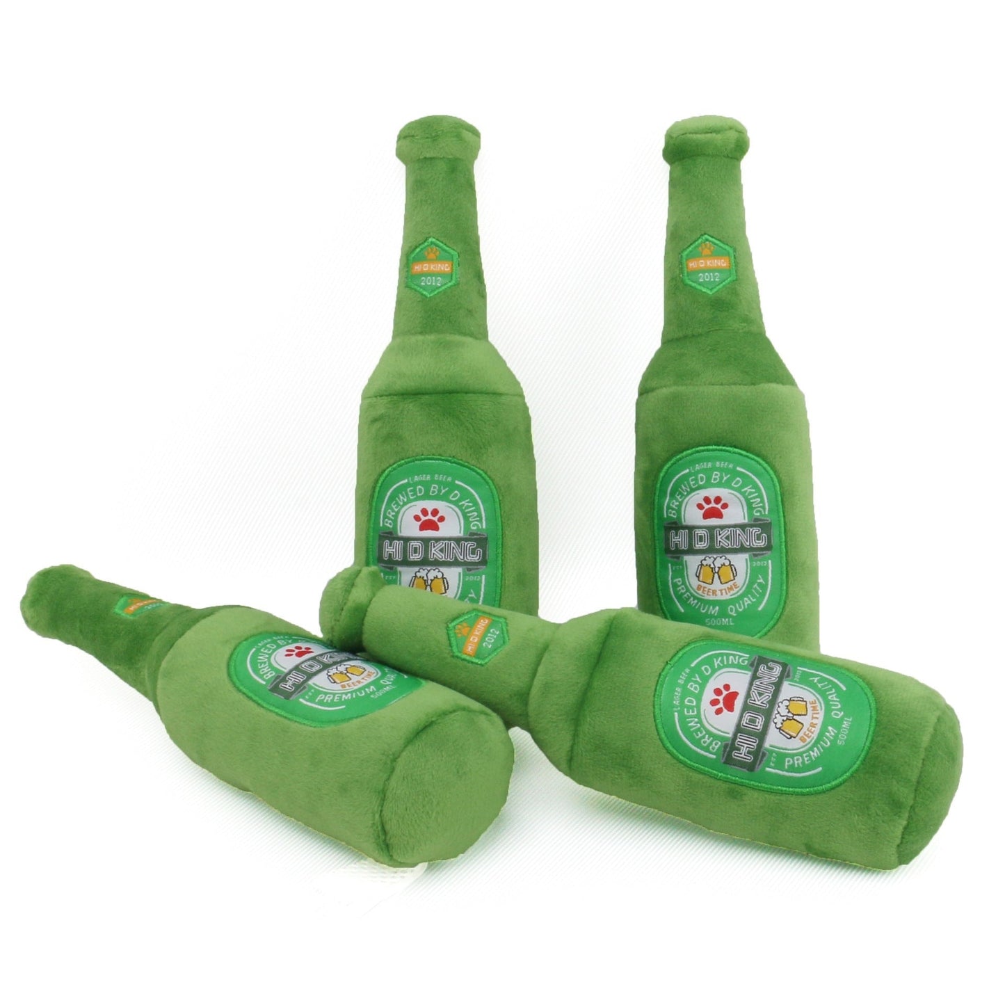 Beer Squeaky Plush Toy