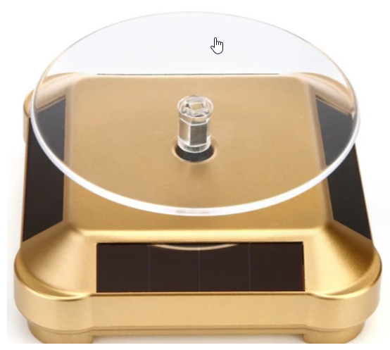 Rotating 360 Degree Solar Display for 1:64 Diecast Vehicles