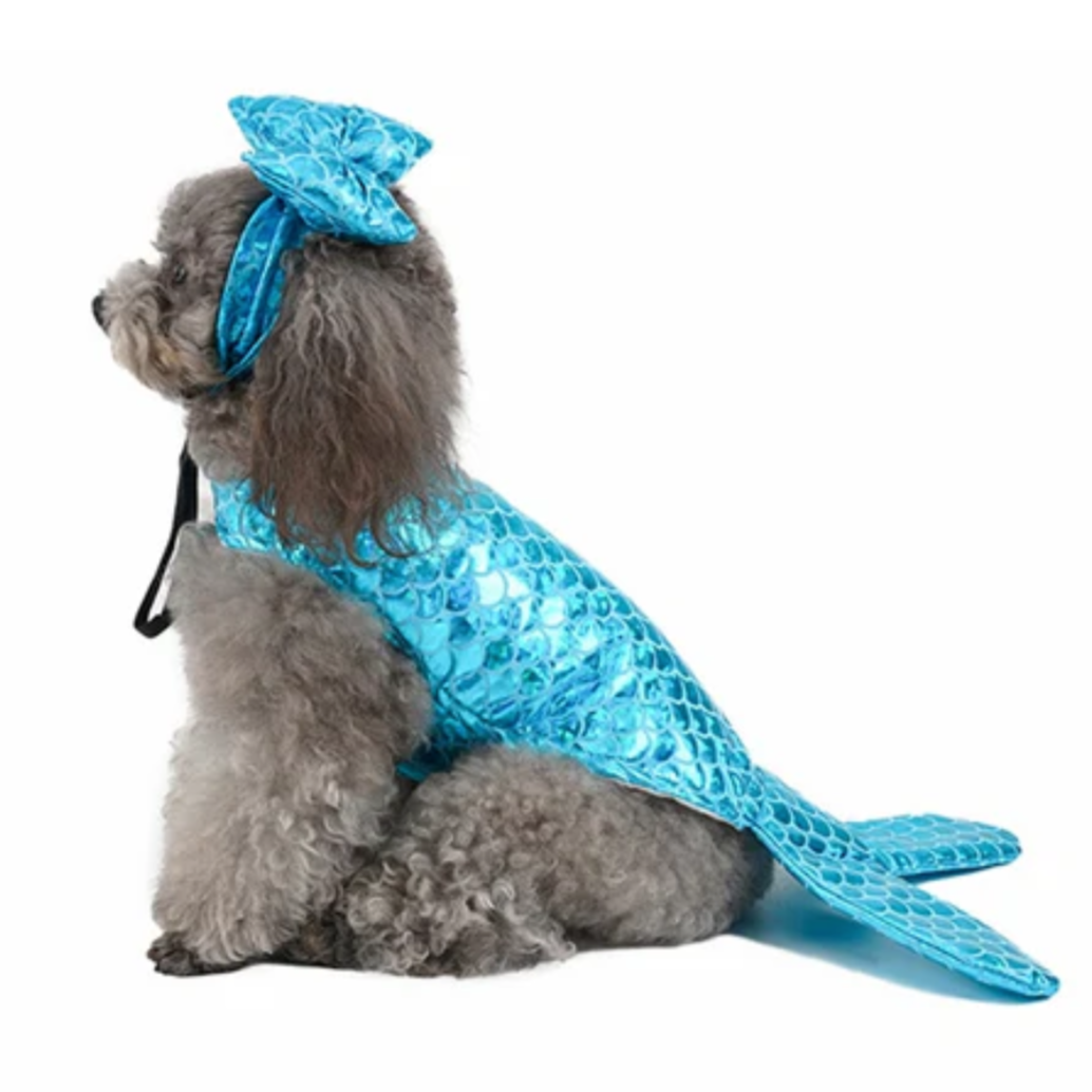 Dog Clothes| Pet Mermaid Costume | Sizes and Colours Available| Claws N Paws