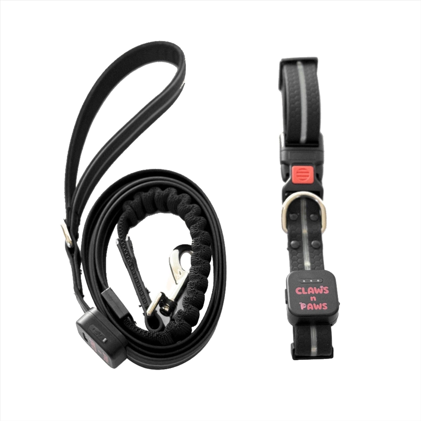 LED Light Collar & Leash Set (PVC Coated)