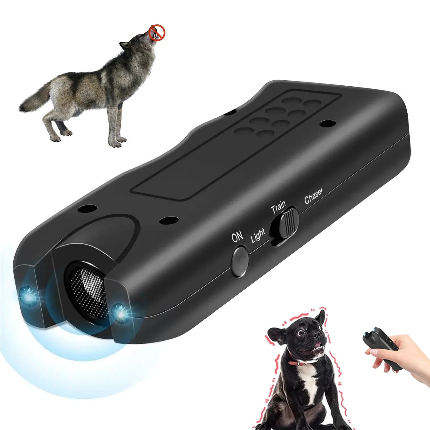 3-in-1 Ultrasonic Dog Repeller & Trainer