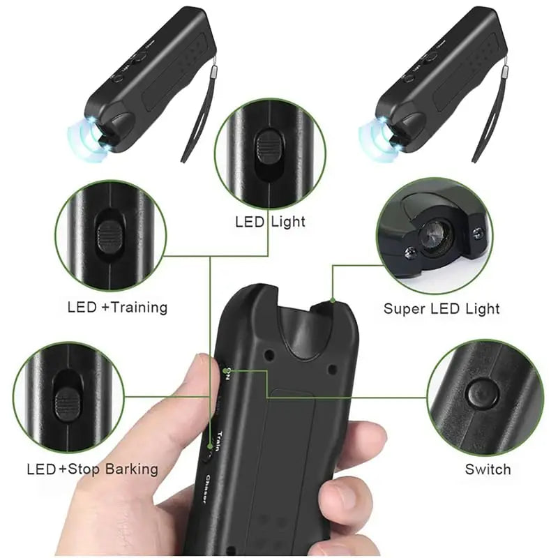 3-in-1 Ultrasonic Dog Repeller & Trainer