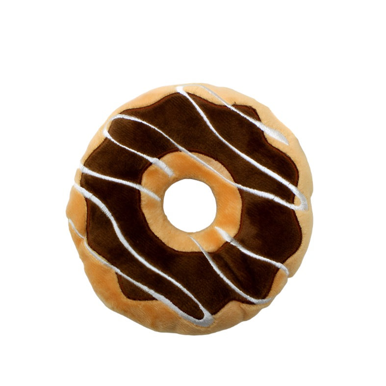 Donut Squeaky Plush Toy