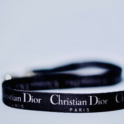 Black CHRISTIAN DIOR Harness and Leash Set