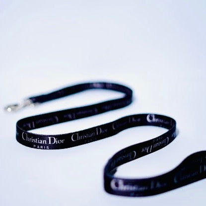 Black CHRISTIAN DIOR Harness and Leash Set