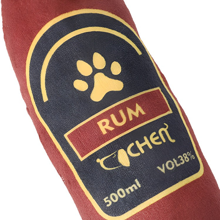 Alcohol Bottle Squeaky Plush Toy