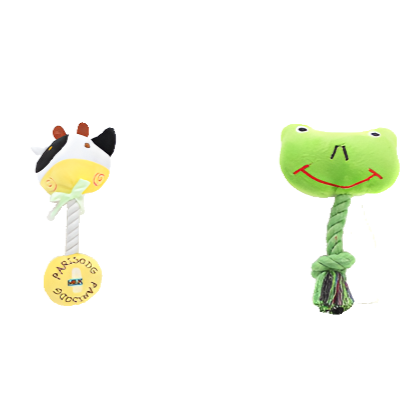 Animal Rope Squeaky Plush Toy