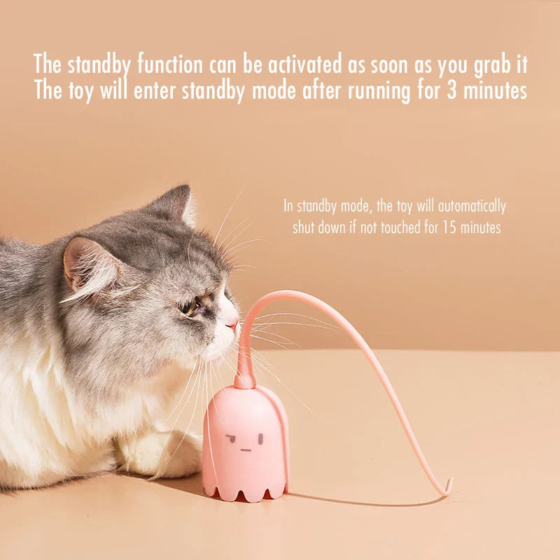 Automatic Mouse Tail Cat Teaser Toy