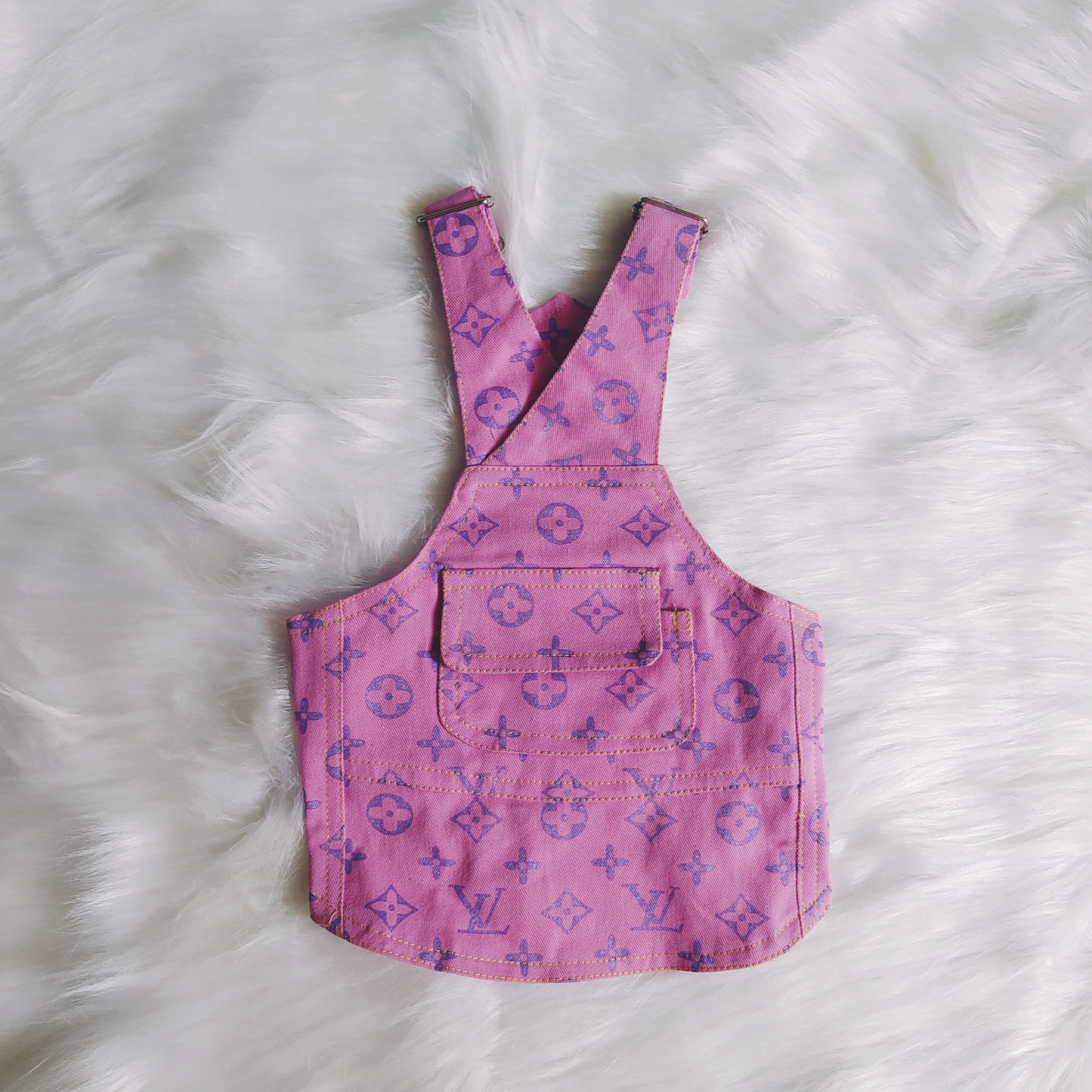 Dog Clothes| LV Denim Dungaree | Sizes and Colours Available| Claws N Paws