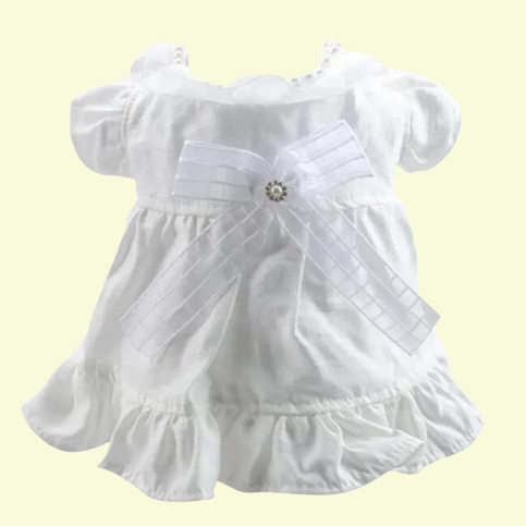 White Wedding Pet Dress – Luxury Bridal-Inspired Dog Outfit