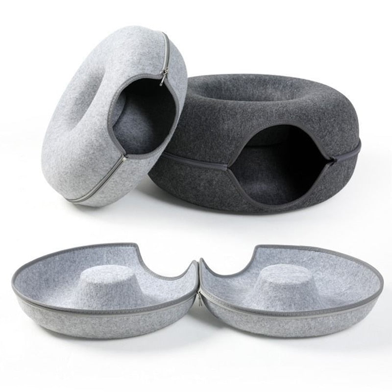 Donut Cat Tunnel Bed