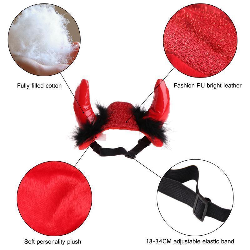 Pet Cosplay Cloak Horn Costume