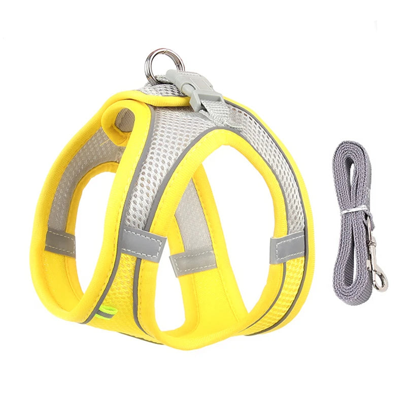 Adjustable Cat Harness & Leash Set for Small Pets